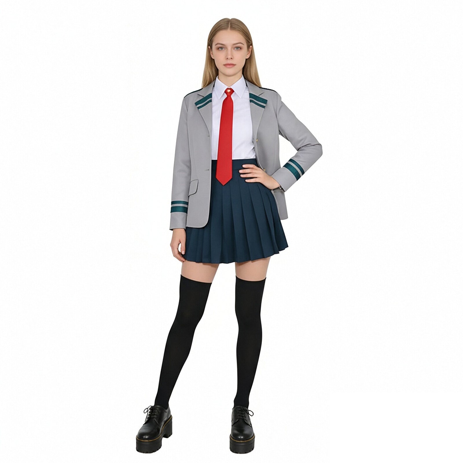 Adult Ochaco Uraraka Cosplay Costume Hero Uravity Cosplay Outfit High School Dress Suit Sun Baby Adult Ochaco Uraraka Cosplay Costume Hero Uravity Cosplay Outfit High School Dress Suit Sun Baby