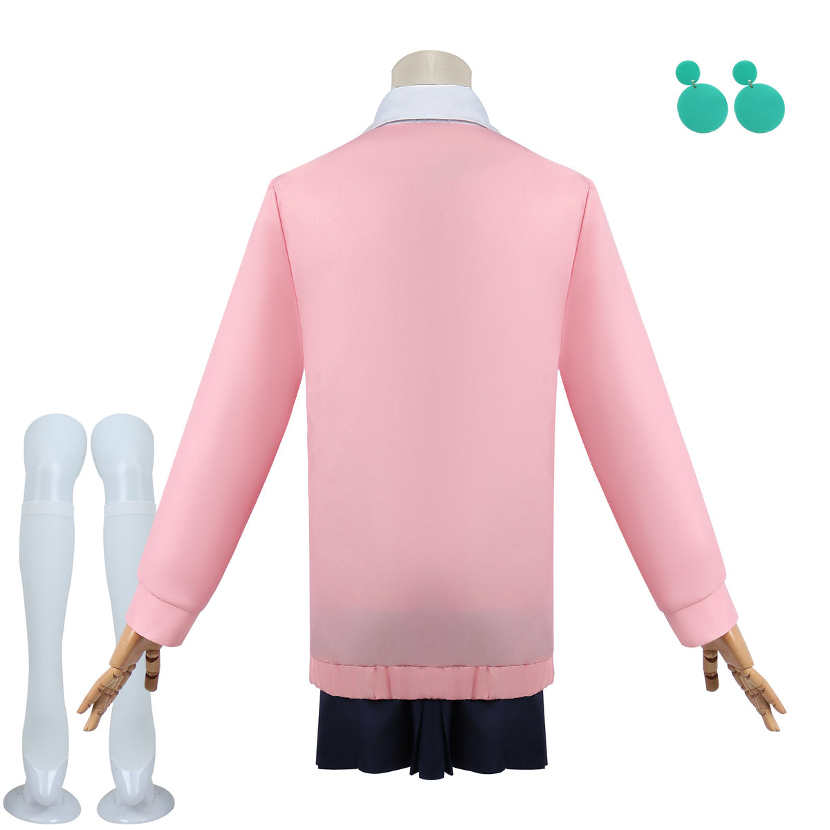 Momo Ayase Women Pink Uniform Dress Party Carnival Halloween Cosplay Costume