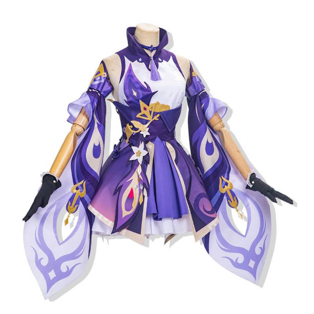 Game Genshin Impact Keqing Cosplay Costume Suit Ke Qing Dress