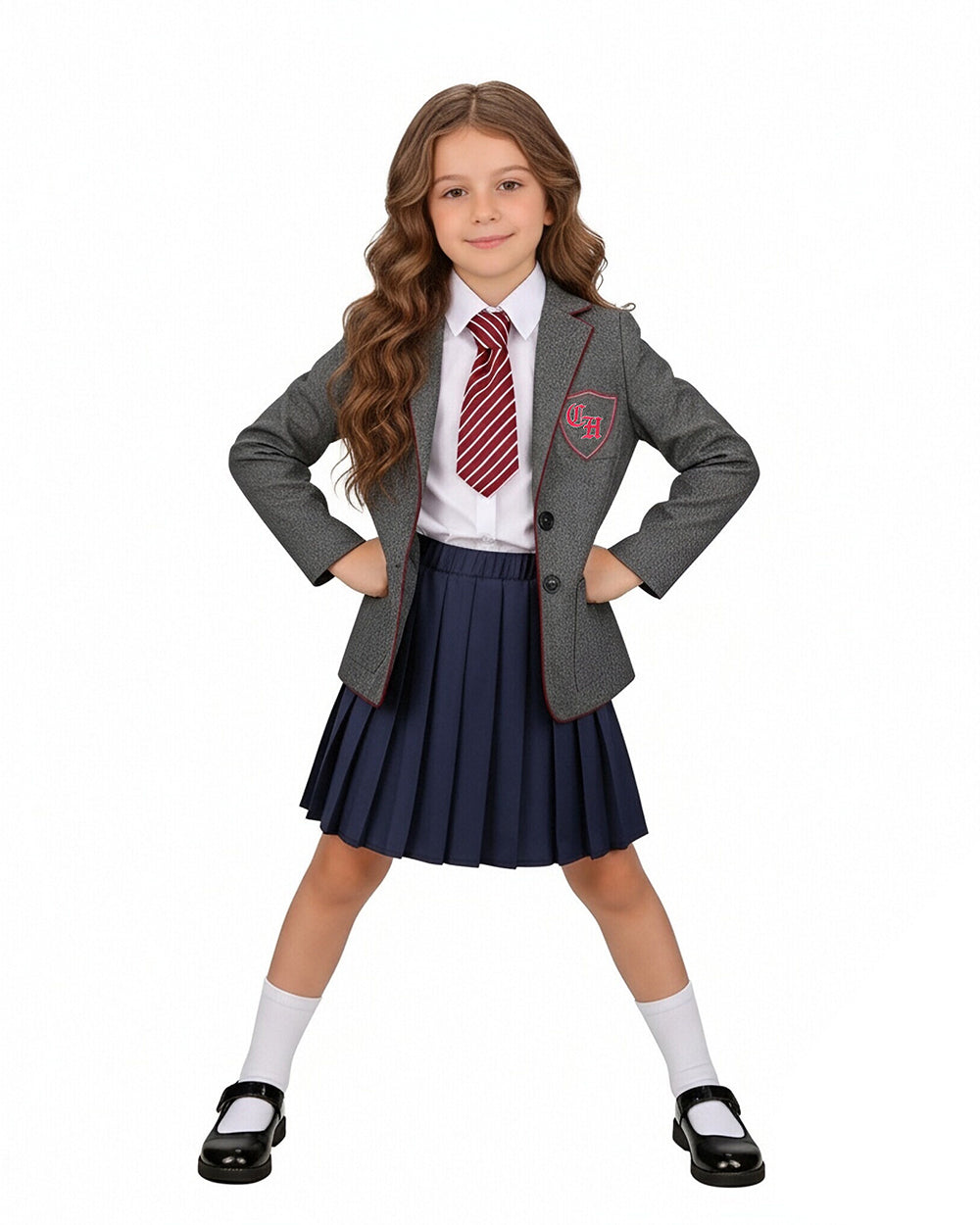 Wormwood Costume Gray School Uniform Girls Adults Halloween Cosplay Ou –  Sun Baby