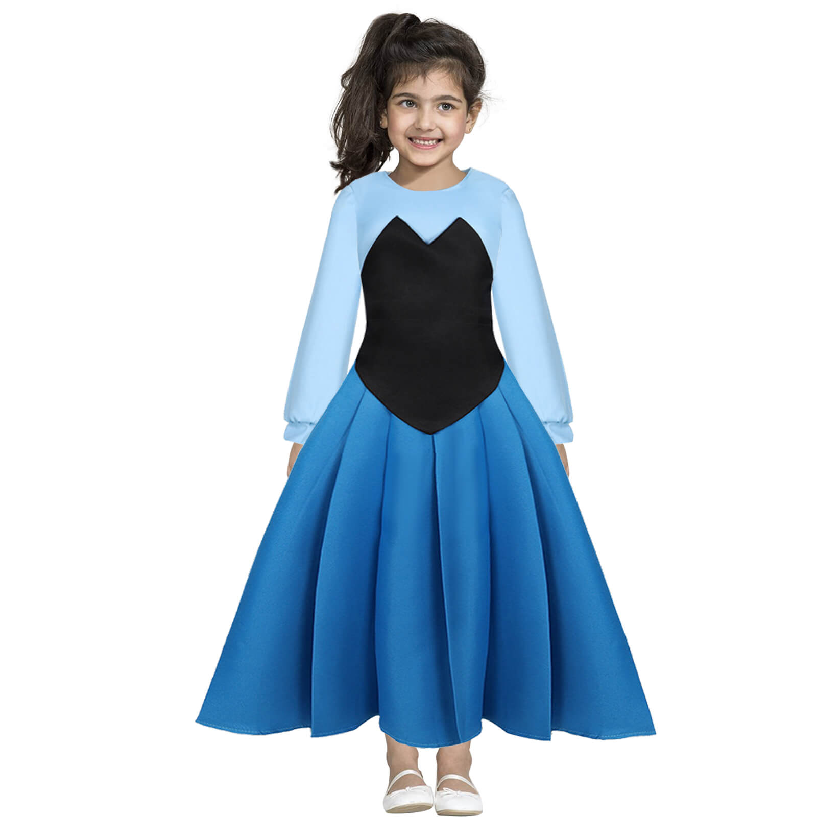 Ariel Blue Dress Princess Ariel Costume 3pcs Mother and Me Mermaid Cos Sun Baby Ariel Blue Dress Princess Ariel Costume 3pcs Mother and Me Mermaid Cos Sun Baby