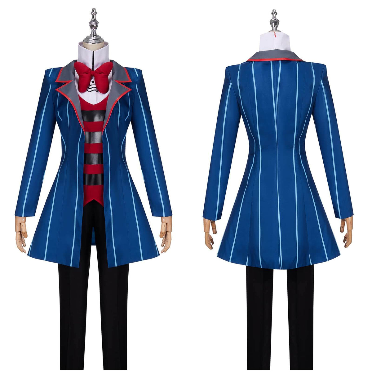 Hazbin Hotel 2 (2025) Vox Black Red Butler Set Outfits Halloween Cosplay Costume