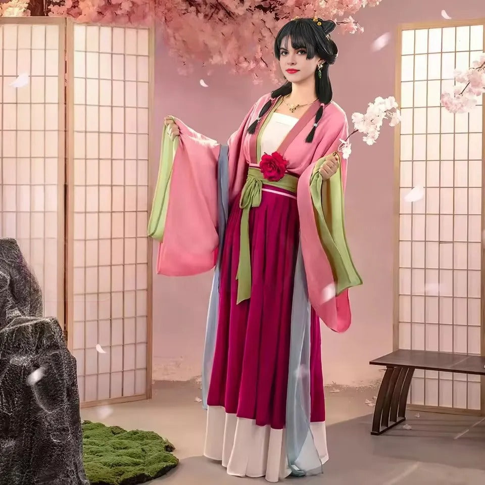 Adult Maomao Cosplay Costume The Apothecary Diaries Pink Dress Party O Sun Baby Adult Maomao Cosplay Costume The Apothecary Diaries Pink Dress Party O Sun Baby