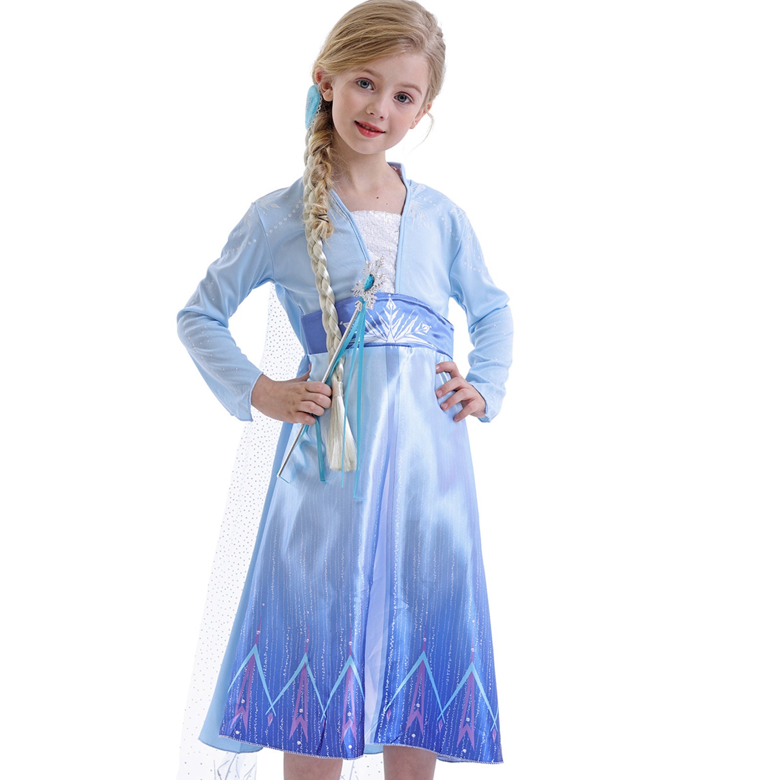 elsa holiday dress Princess Elsa Dress Up for Kids: Toddler Frozen Snow Queen Costume with Accessories, Birthday Party and Christmas Outfit