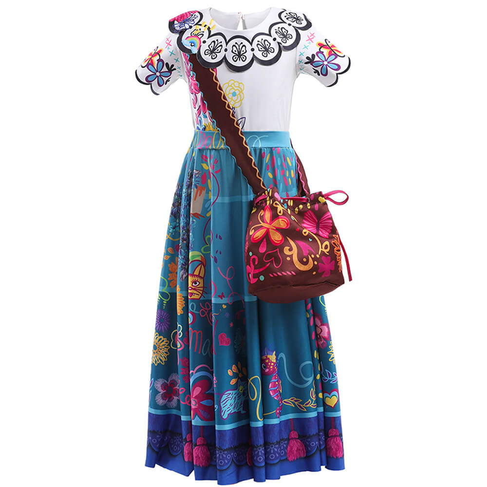 Kids Mirabel Dress with Bag and Wig Glasses Girl's Magical Mardrigal C Sun Baby Kids Mirabel Dress with Bag and Wig Glasses Girl's Magical Mardrigal C Sun Baby