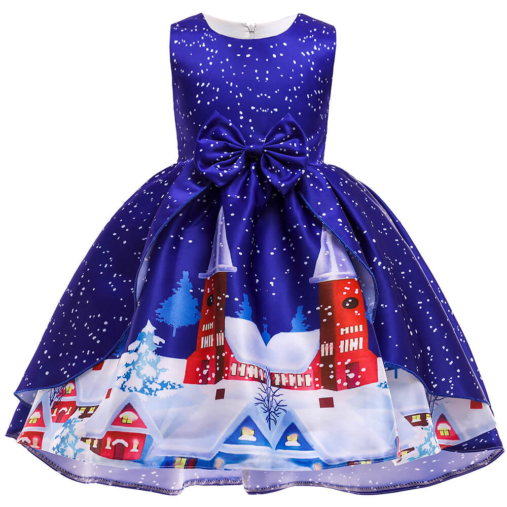 Girls Christmas Dress A Line Princess Party Dress Christmas Costume fo
