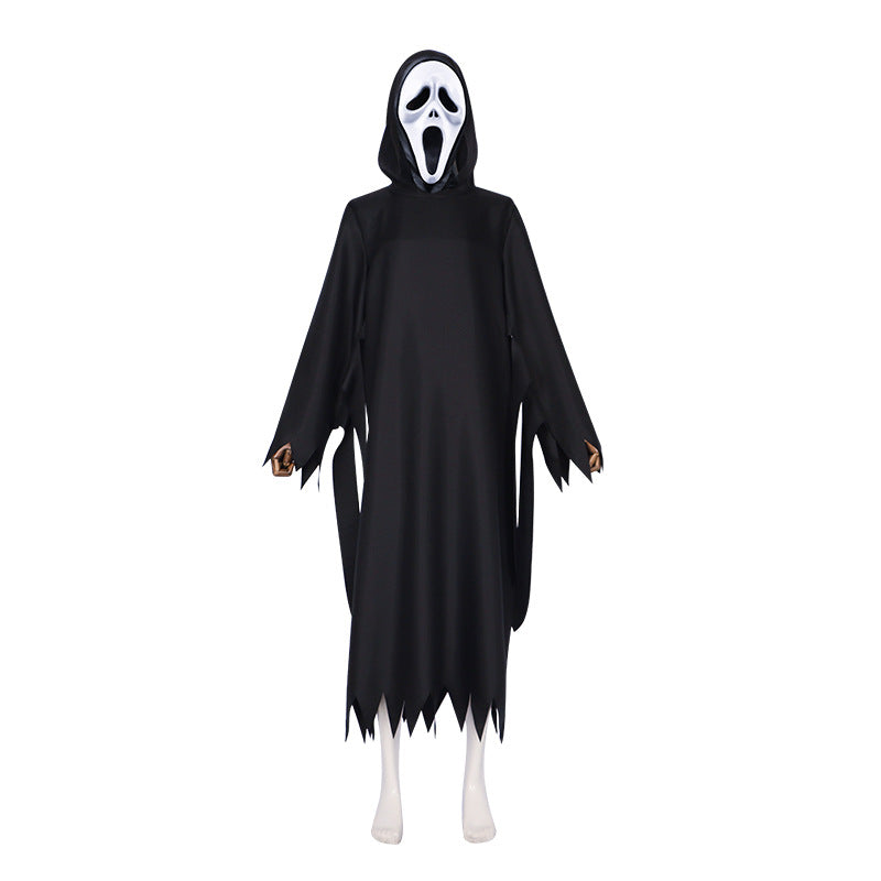 Scream 6 Costume 2023 New Scream Outfit Ghostface Robe Mask Gloves Full Set for Kids Adults Halloween Carnival