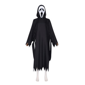 Scream 6 Costume 2023 New Scream Outfit Ghostface Robe Mask Gloves Full Set for Kids Adults Halloween Carnival