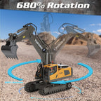 2.4Ghz RC Engineering Car 11CH/9CH Alloy Remote Control Excavator Dump Trucks Bulldozer