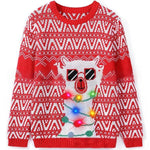 Kids Ugly Christmas Sweater Light Up Funny Pullover Xmas Costume for Boys Girls