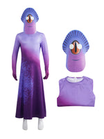 Ambassador Costume Turais Mysterious Purple Squid-like Alien Outfit for Kids Adults
