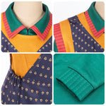 Holly Costume Retro Overalls Green Shirt and Vest 3pcs Suit for Cosplay Carnival