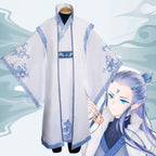 Kids Aobing Costume Dragon Prince Cosplay Outfit with Ice-blue Wig for Themed Parties