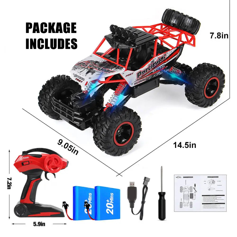 1/12 Remote Control Car 4x4 Monster Truck Rock Crawler 2.4G Off-Road Climbing Car