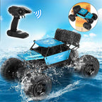 Big Amphibious RC Truck 1/8 Scale Waterproof Remote Control Car 4WD Off-road Truck IP66 Water Monster Vehicle