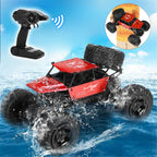 Big Amphibious RC Truck 1/8 Scale Waterproof Remote Control Car 4WD Off-road Truck IP66 Water Monster Vehicle