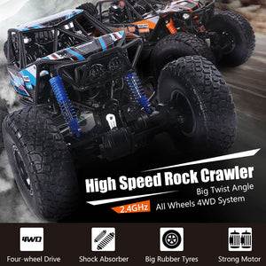 1/8 Super RC Rock Crawler 4WD Off-road Remote Control Monster Truck 2.4G Remote Climbing Car