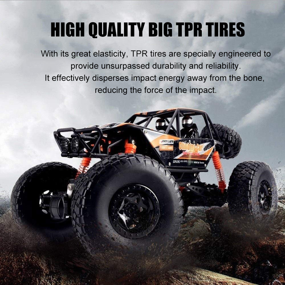1/8 Super RC Rock Crawler 4WD Off-road Remote Control Monster Truck 2.4G Remote Climbing Car