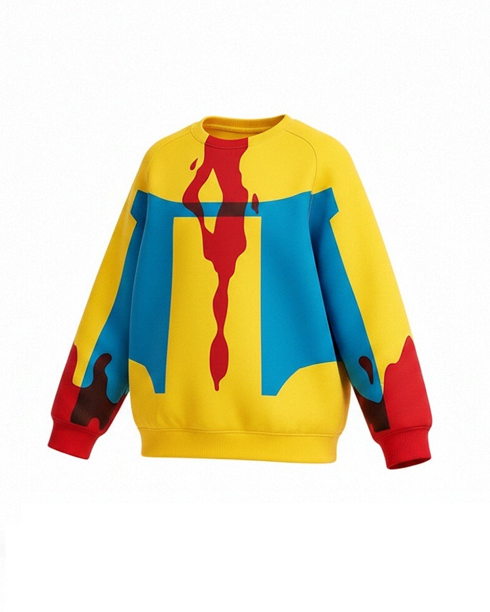 Kids Mark Costume Yellow Long Sleeve Pullover Shirt for Cosplay Themed Party Comic Exhibition