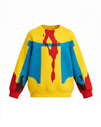 Kids Mark Costume Yellow Long Sleeve Pullover Shirt for Cosplay Themed Party Comic Exhibition