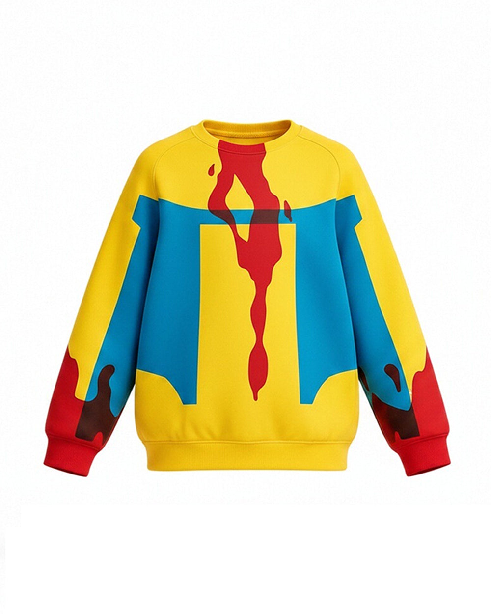 Kids Mark Costume Yellow Long Sleeve Pullover Shirt for Cosplay Themed Party Comic Exhibition