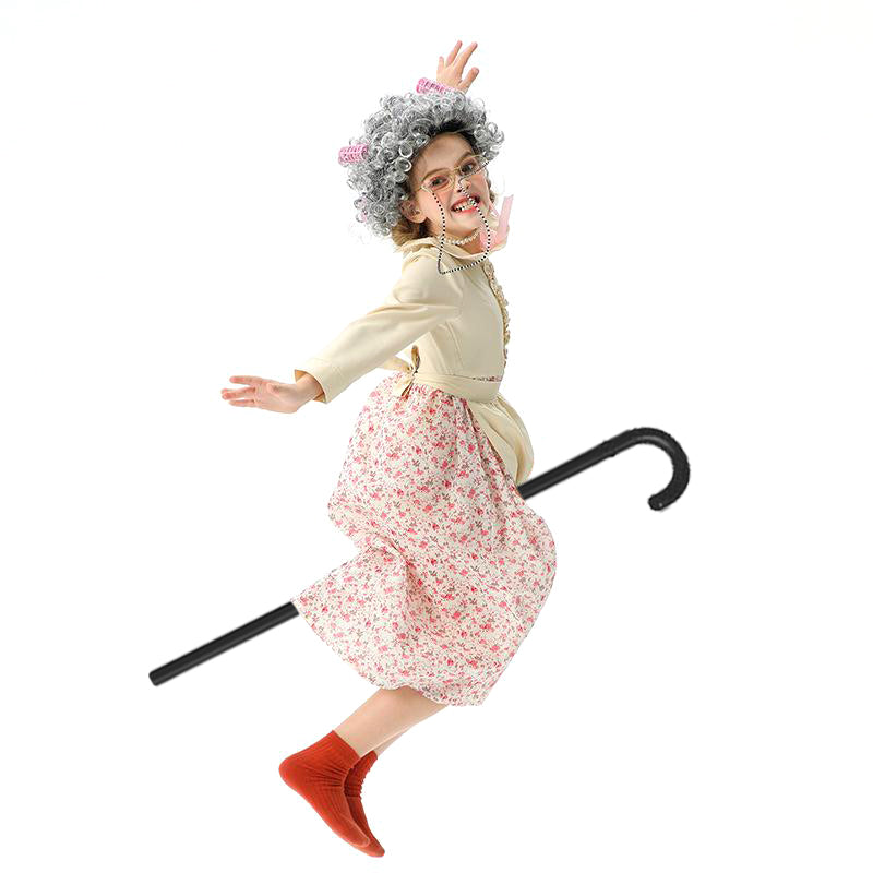 Old Lady Costume for Kids 100 Days of School Grandma Costume Full Set – Sun  Baby