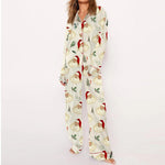 Womens Christmas Pajamas Soft Xmas Pjs Tops and Pants 2pcs Suit for Christmas Party Daily Wear