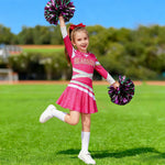 Kids Cheerleader Costume Fancy Addison Cheerleader Costume Party Outfit with Accessories