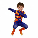 Kids Adults Endeavor Cosplay Costume Flame Hero Jumpsuit for Dress Up and Halloween