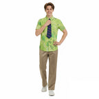 Nick Costume Fox Green Shirt Wig Tail and Headband Full Set for Cosplay Party