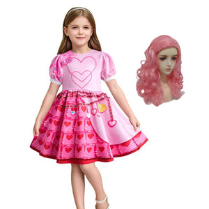 Girls Queen of Hearts Costume The Rise of Red Princess Dress Chloe Charming Outfit for Halloween