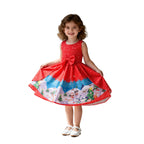 Girls Christmas Dress A Line Princess Party Dress Christmas Costume for Kids 3-8 Years