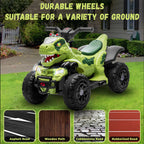 12V Dinosaur Ride-on Car Dual Drive ATV Electric Ride On Toys for Boys and Girls