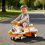 12V Electric Wiggle Car Kids Soft Start Ride On Car with Music Light For Indoor Outdoor