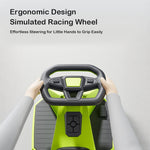 12V Electric Wiggle Car 390 Dual Drive Ride-on Car Bluetooth Music with Light for Indoors Outdoors