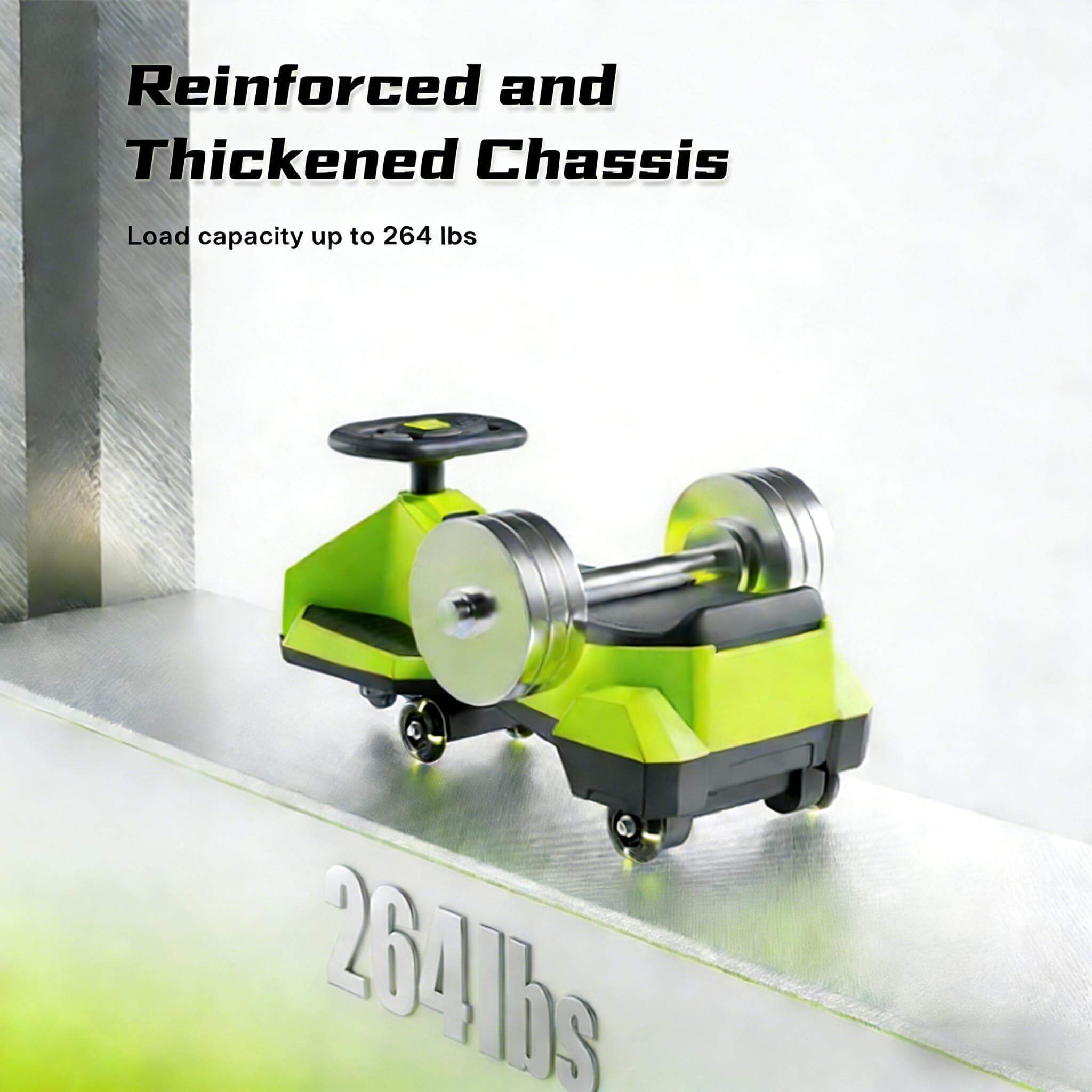 12V Electric Wiggle Car 390 Dual Drive Ride-on Car Bluetooth Music with Light for Indoors Outdoors