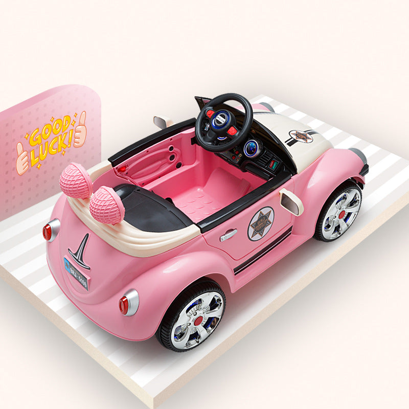 12V Kids Electric Car Pink Princess Ride-On Car w/ 2.4G Remote Battery Power Truck