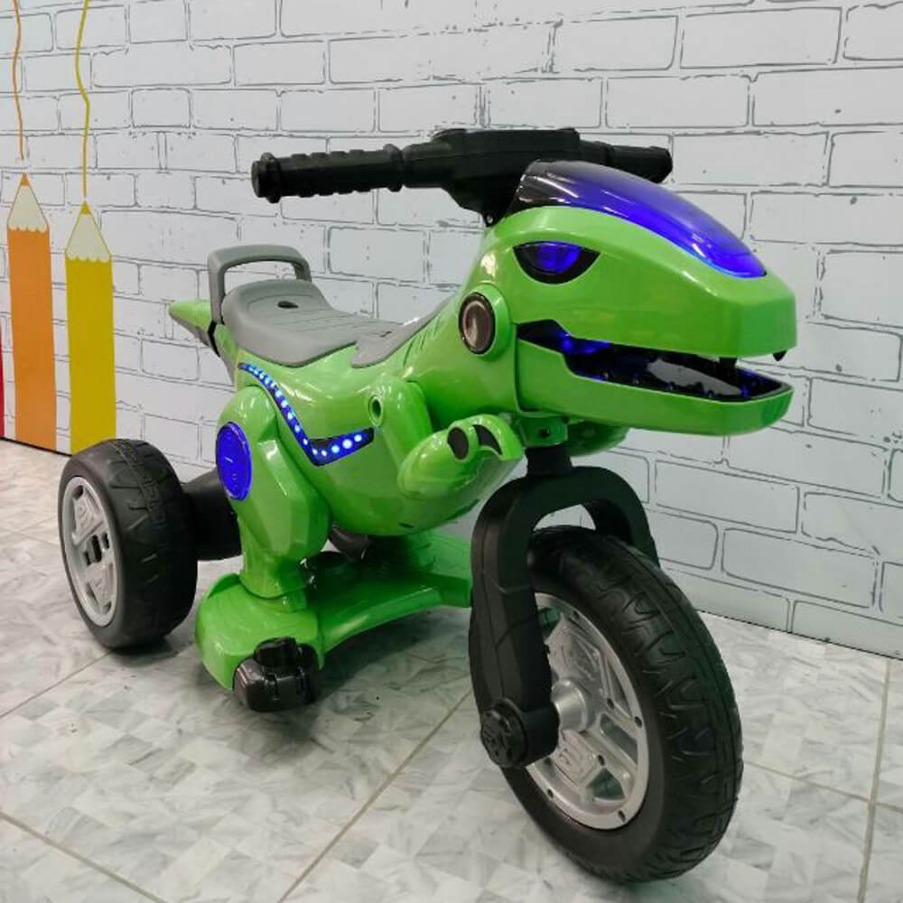 Toddler 12V Ride on Motorcycle with Remote Dinosaur Soft Start Car Bluetooth Motorcycle