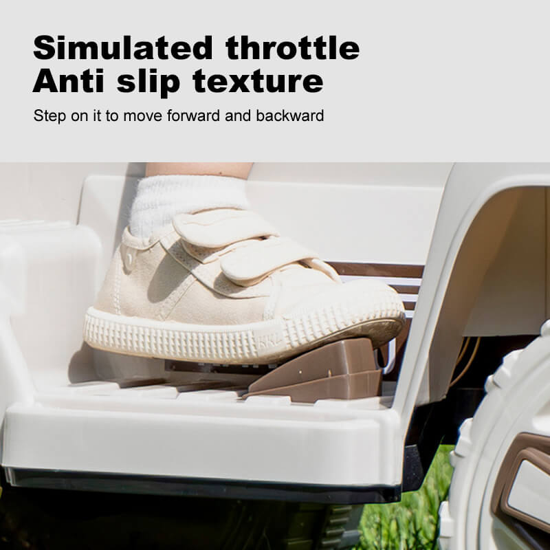 12V Kids Electric Excavator Four Drive Ride on Car Two Seats Excavator with Music Light