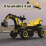 Kids Ride On Car Two Seats 12V Electric Excavator Dual Drive Ride On Excavator With Music Light