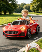 12V Ride On Car with Remote Control 2WD 3 Modes Electric Car For Kids 18 Months-6 Years