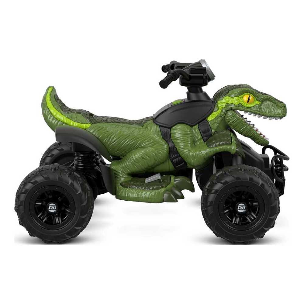 12V Kids Ride on Dinosaur Car Parent-controlled Electric Ride-on ATV Green Dino Toy