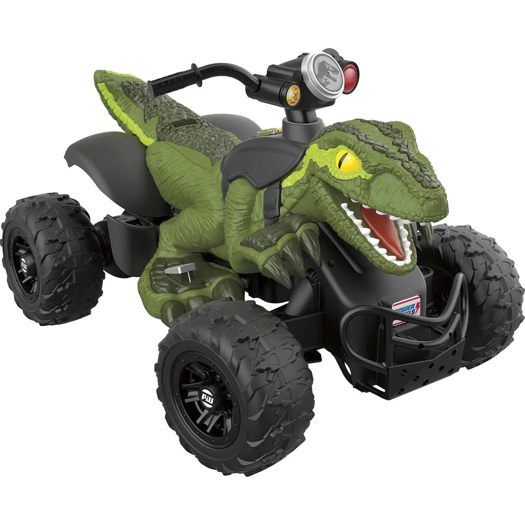 12V Kids Ride on Dinosaur Car Parent-controlled Electric Ride-on ATV Green Dino Toy