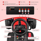 12V Ride On Road Roller Kids Electric Ride on Car with Manual and Parental Remote Control