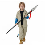 Kids Jake Sully Costume Halloween Cosplay Outfit Top Pants Tail and Shirt 4pcs Suit