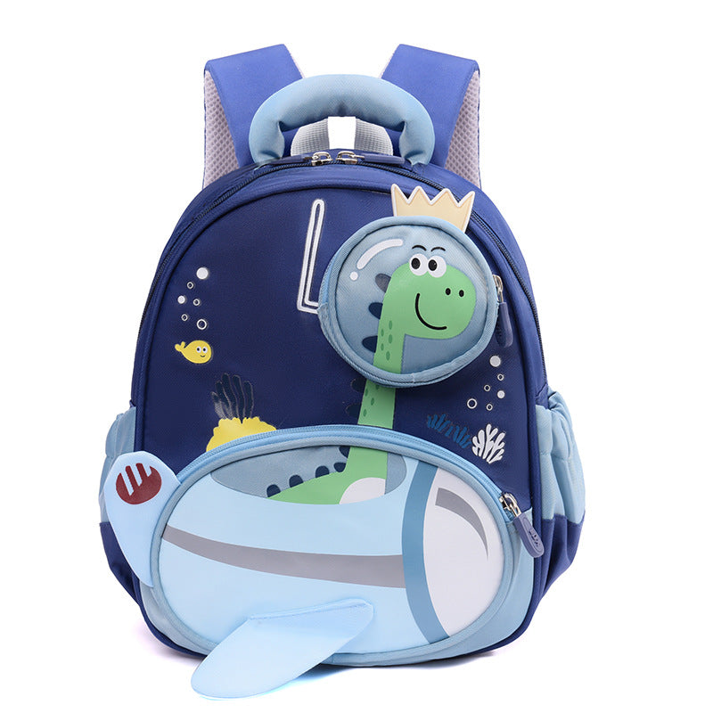 12inch Cartoon Dino Preschool Backpack 3D Comfortable Backpack for Boys and Girls Aged 3–6