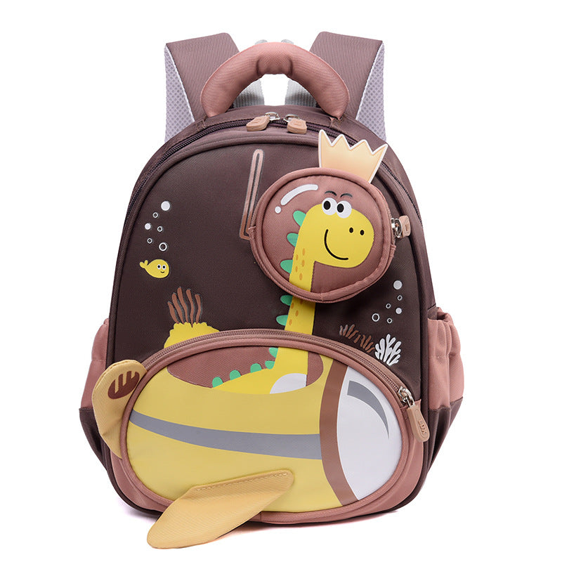 12inch Cartoon Dino Preschool Backpack 3D Comfortable Backpack for Boys and Girls Aged 3–6