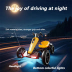 12V Electric Go Kart Kids Foldable Go Kart with Adjustable Seat Dual Motor Ride on Toy