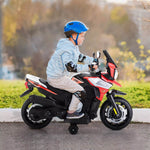 12V Off-road Motorcycle Electric Motor Toy Bike with Training Wheels for Kids