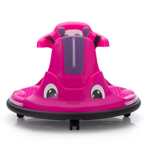 12V Kids Electric Bumper Car Remote Control Snail-Shaped Car Ride On Car with LED Lights Music